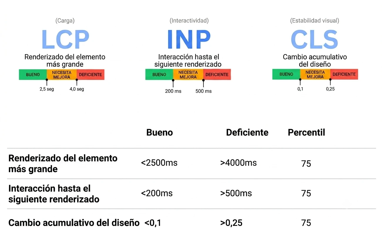 Análisis de rendimiento y Core Web Vitals en Lighthouse